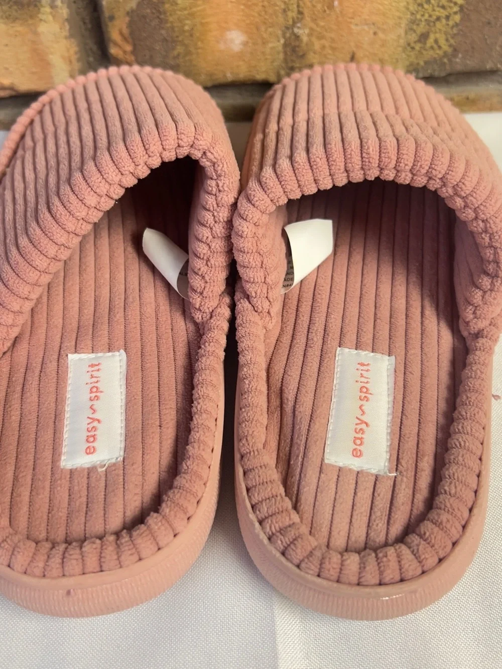 Easy Spirit Rose Corduroy Kids Slip-On Slippers